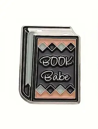 Odznak book babe smaltovaný připínáček