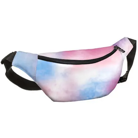 Ledvinka BUMBAG Modro-růžové mraky