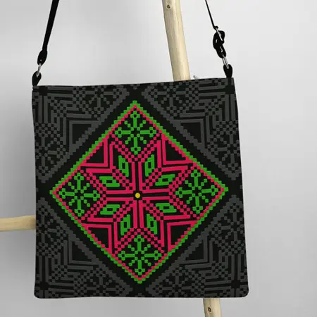 Kabelka Taystra Osmicípá hvězda na tmavém pozadí