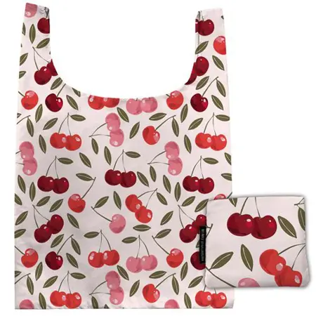 Skládací nákupní taška Třešně