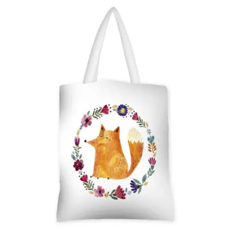 Kabelka original  Liška v kruhu květin
