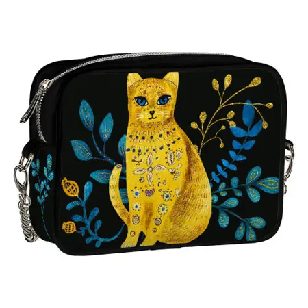 Kabelka na řetízku Cherie etno kočka