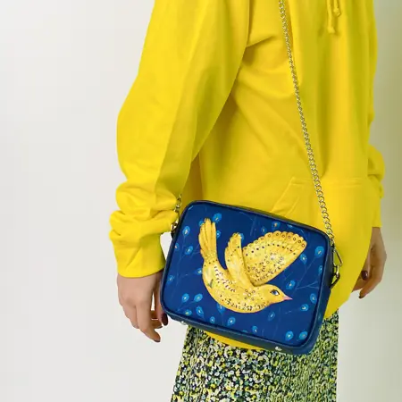 Kabelka na řetízku Cherie ptáček