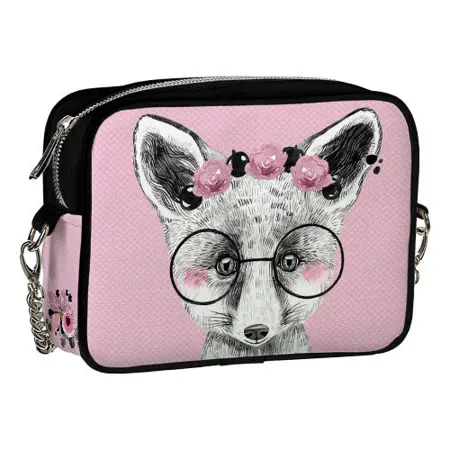 Kabelka na řetízku Cherie Liška v brýlích