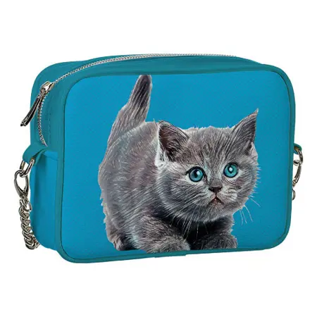 Kabelka na řetízku Cherie Šedé kotě