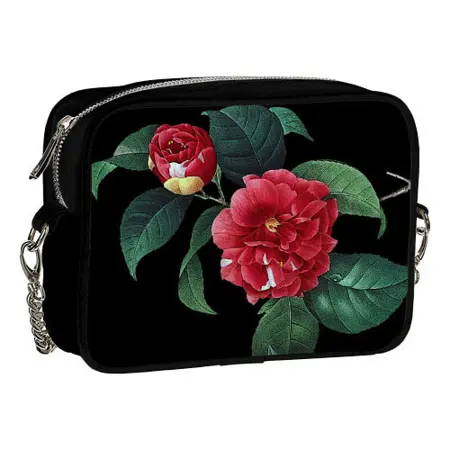 Kabelka na řetízku Cherie Červené květy