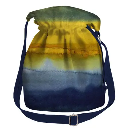 Dámská kabelka torba Žluto-modré skvrny