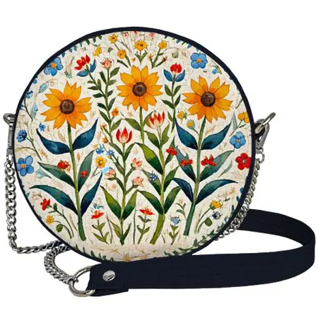 Kabelka tablet Tři žluté květy