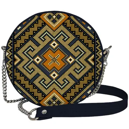 Kabelka tablet Ornament na šedém pozadí