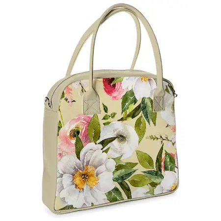  Kabelka s potiskem Oxford  Delicate bouquet