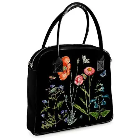  Kabelka s potiskem Oxford  Červený mák