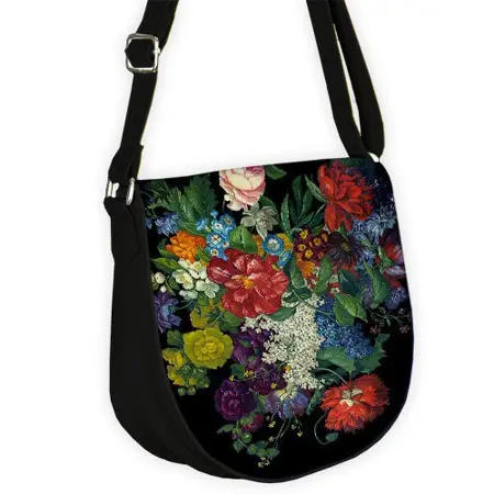 Kabelka saddle Květiny