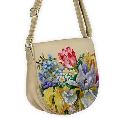 Kabelka saddle Kouzelné květiny
