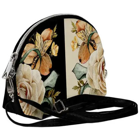 Mini kabelka  Coquette Květinové zrcadlo