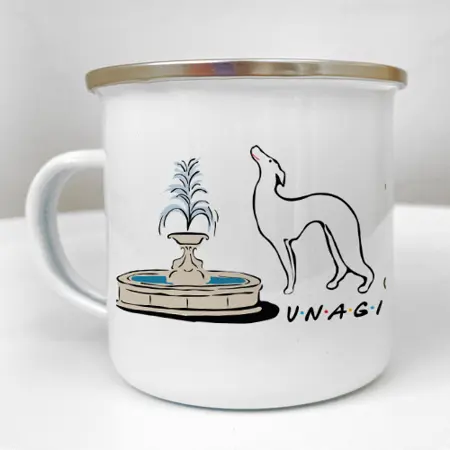 Smaltovaný hrnek Camper Unagi