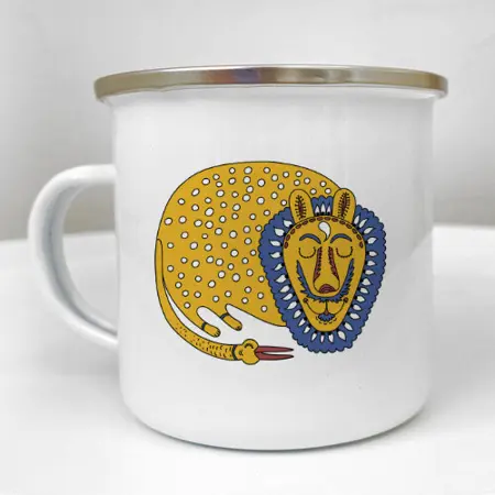 Smaltovaný hrnek Camper Lev