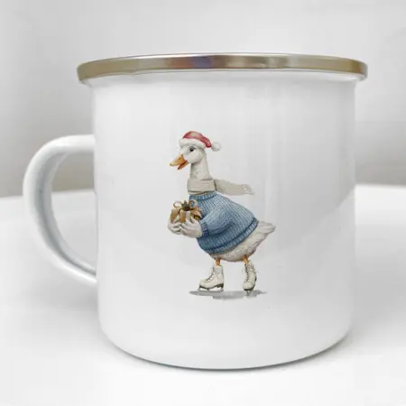 Smaltovaný hrnek Camper Husa s dárkem