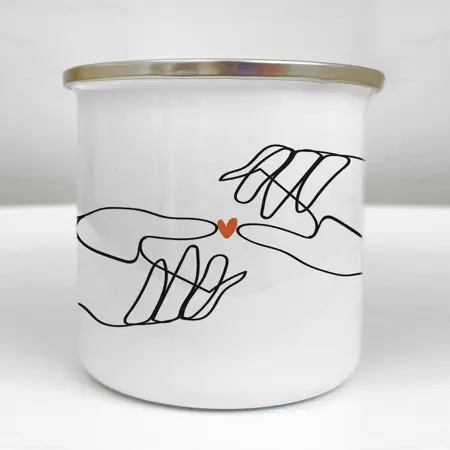 Smaltovaný hrnek Camper  Dotek