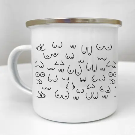 Smaltovaný hrnek Camper  Prsa