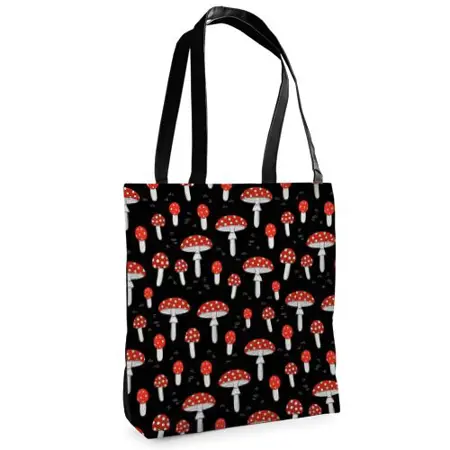 Textilní taška Tenderness Muchomůrky – stylový shopper na zip