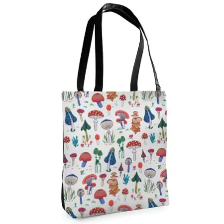 Textilní taška Tenderness Muchomůrky – stylový shopper na zip