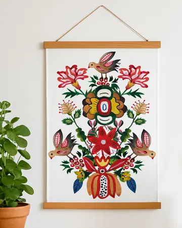 Látkový plakát na zeď ornament