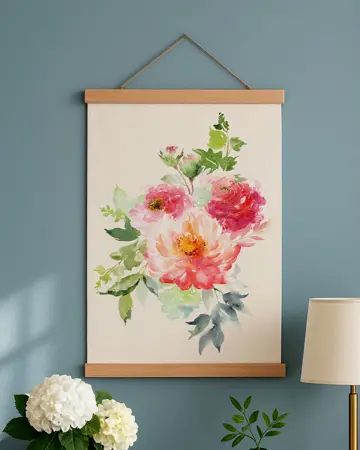 Látkový plakát na zeď Něha