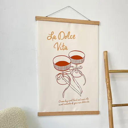 Látkový plakát na zeď  La dolce vita