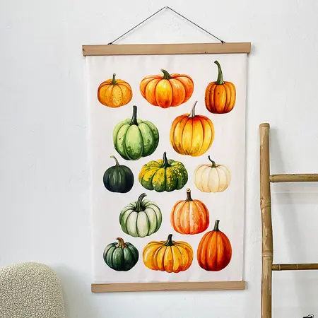Látkový plakát na zeď Různé dýně