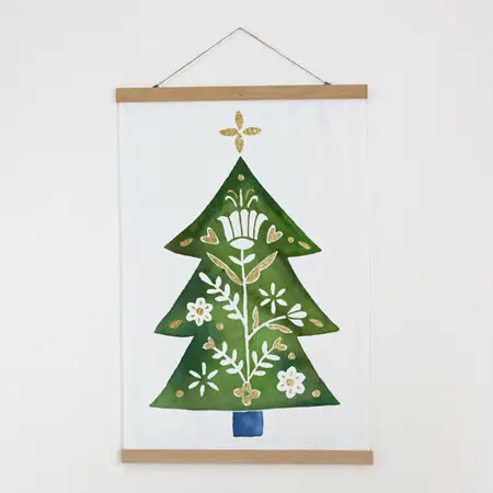 Látkový plakát na zeď Květinový strom