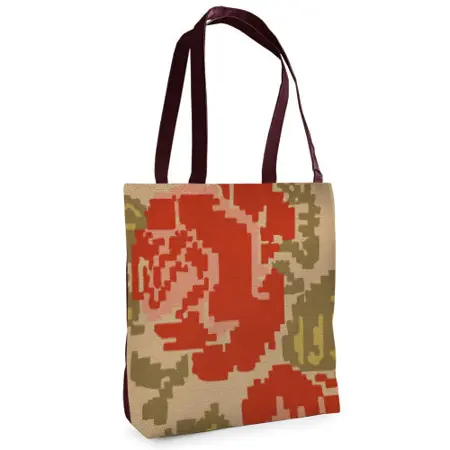 Textilní taška Tenderness To je taková květina – stylový shopper na zip