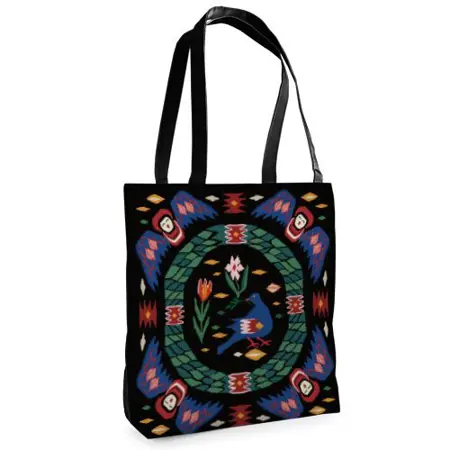 Textilní taška Tenderness Pod křídlem – stylový shopper na zip