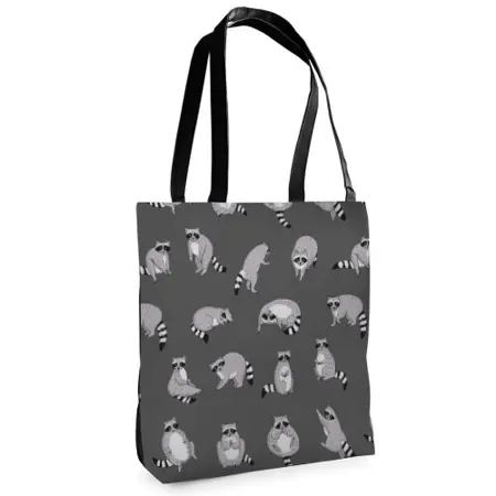 Textilní taška Tenderness Mývalové– stylový shopper na zip