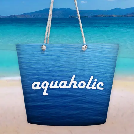 Plážová taška Malibu Aquaholic