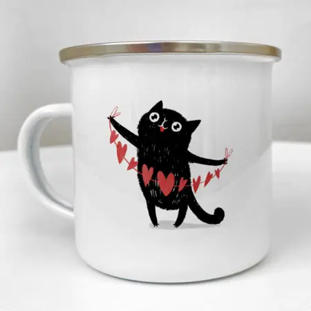 Smaltovaný hrnek Camper ти просто диво 