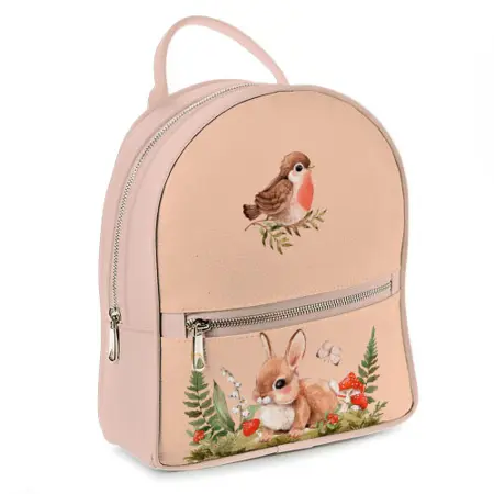 městský dámský batoh Zajíček a muchomůrky