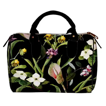 Dámská kabelka Barrel – textilní potisk Kali