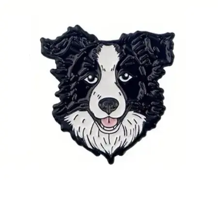 pin smaltovany pes 2.8 cm na 2.8 cm