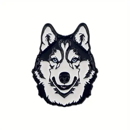 Smaltovaný pin – Husky 2,2 × 3,1 cm