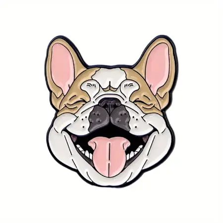 Smaltovaný pin – Buldok 2,5 × 2,7 cm