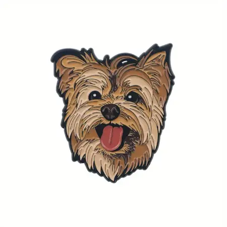 Smaltovaný pin – Jorkšírský teriér 3,5 × 3 cm