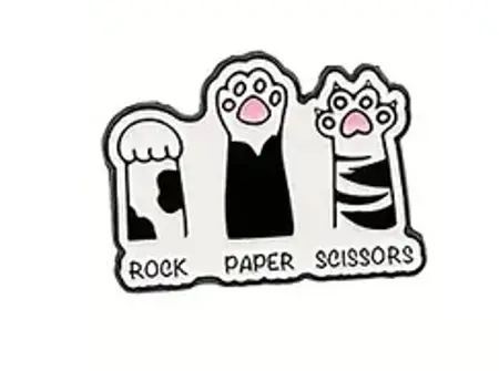 Pin – Rock Paper Scissors (Kočičí tlapky)