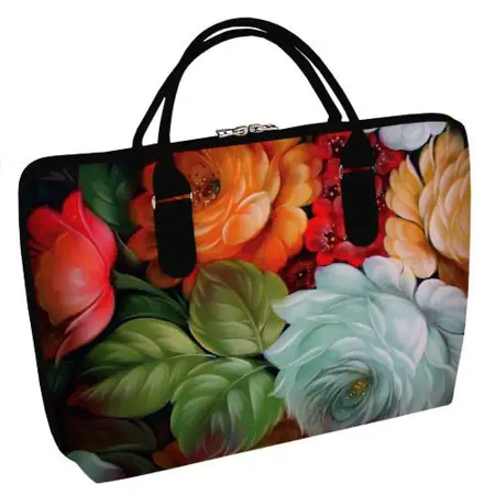 Taška Sakvoyage na notebook XXL Barevné květiny