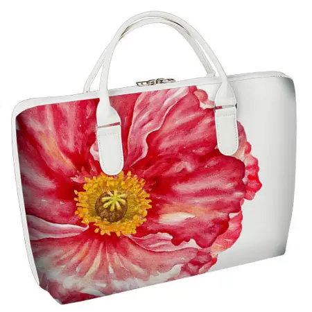 Taška Sakvoyage na notebook Květina na bílém pozadí