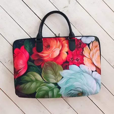 Taška Sakvoyage na notebook Barevné květiny