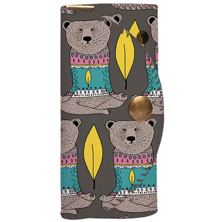 Klíčenka do kabelky – barevná kapsička na klíče s karabinkami Medvídci