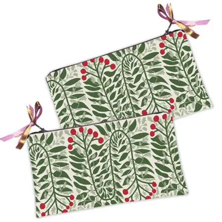 Kosmetická taška MINI – malá látková taštička s potiskem Bobule