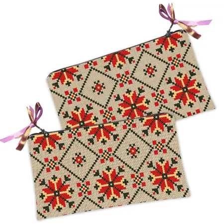 Kosmetická taška MINI – malá látková taštička s potiskem ornament