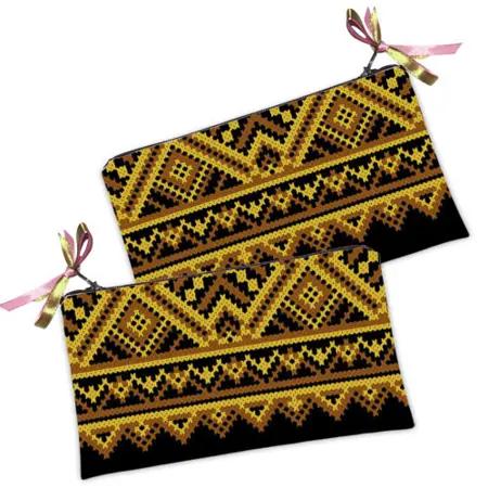 Kosmetická taška MINI – malá látková taštička s potiskem ornament