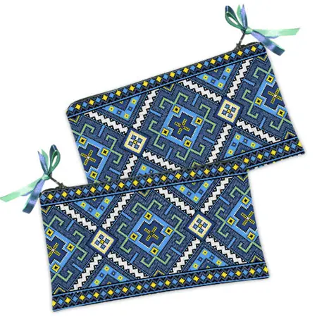 Kosmetická taška MINI – malá látková taštička s potiskem ornament